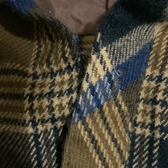 AZUR mens casual button up shirt, brown, tan, and black. Medium sized - Picture 4 of 4